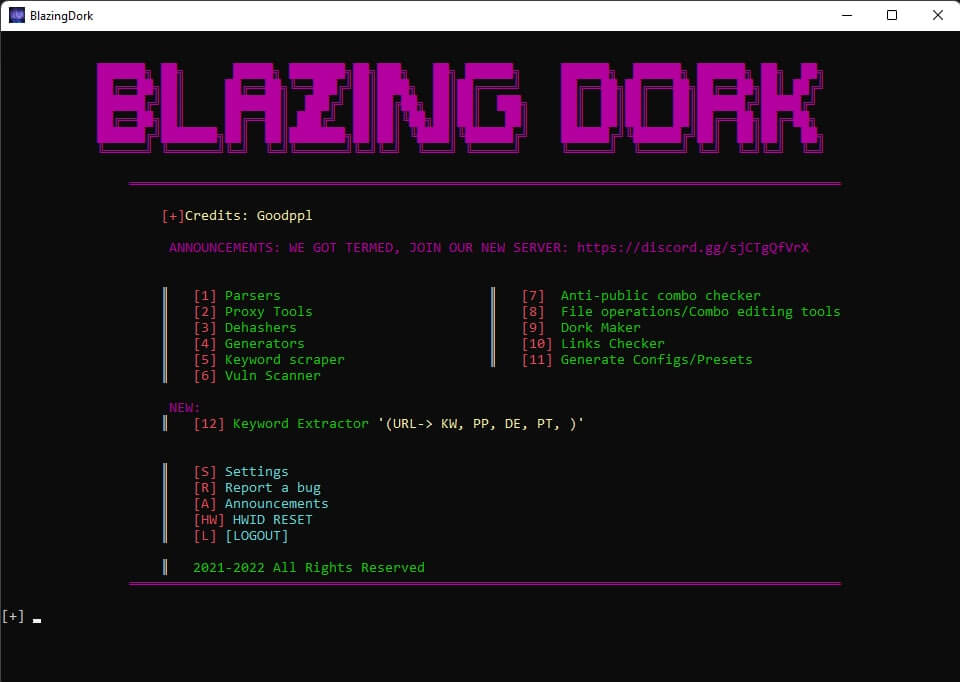 BLAZING DORK V1.5